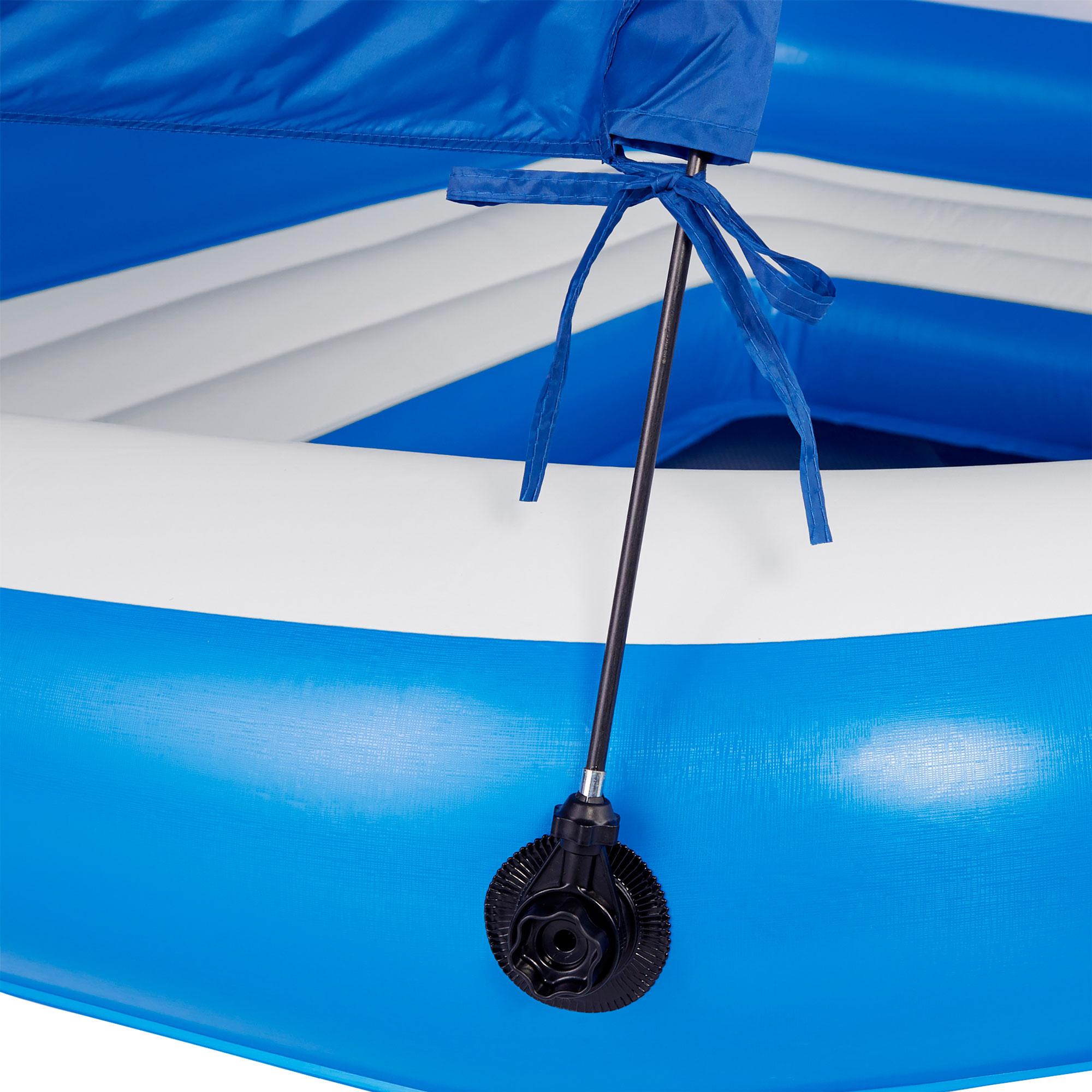 CoolerZ 6 Person Floating Island Lake/Pool Loun&amp; 5 Person Raft