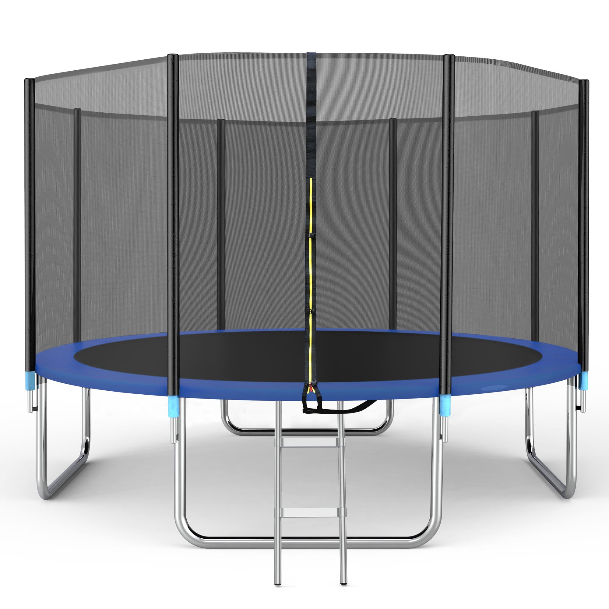 Famistar 14FT Trampoline with Safety Enclosure Net, ASTM Approved Jump Recreational Trampoline, Combo Bounce Outdoor Backyard Trampoline for Kids Adults Family (Up to 4-5 Kids)