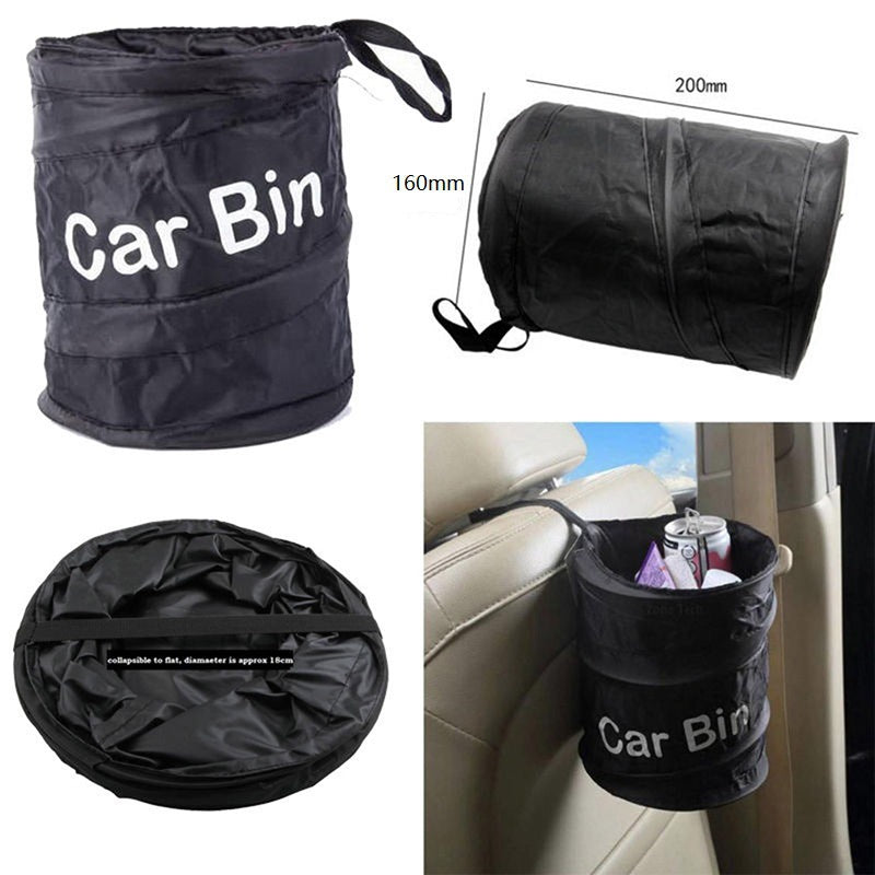 Keep Your Car Clean &amp; Organized with this Collapsible Car Trash Can!