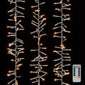Raz Imports 05809 - 1,300 Light 44' Clear Wire Warm White LED Micro Miniature Christmas Light String Set with Timer and Remote