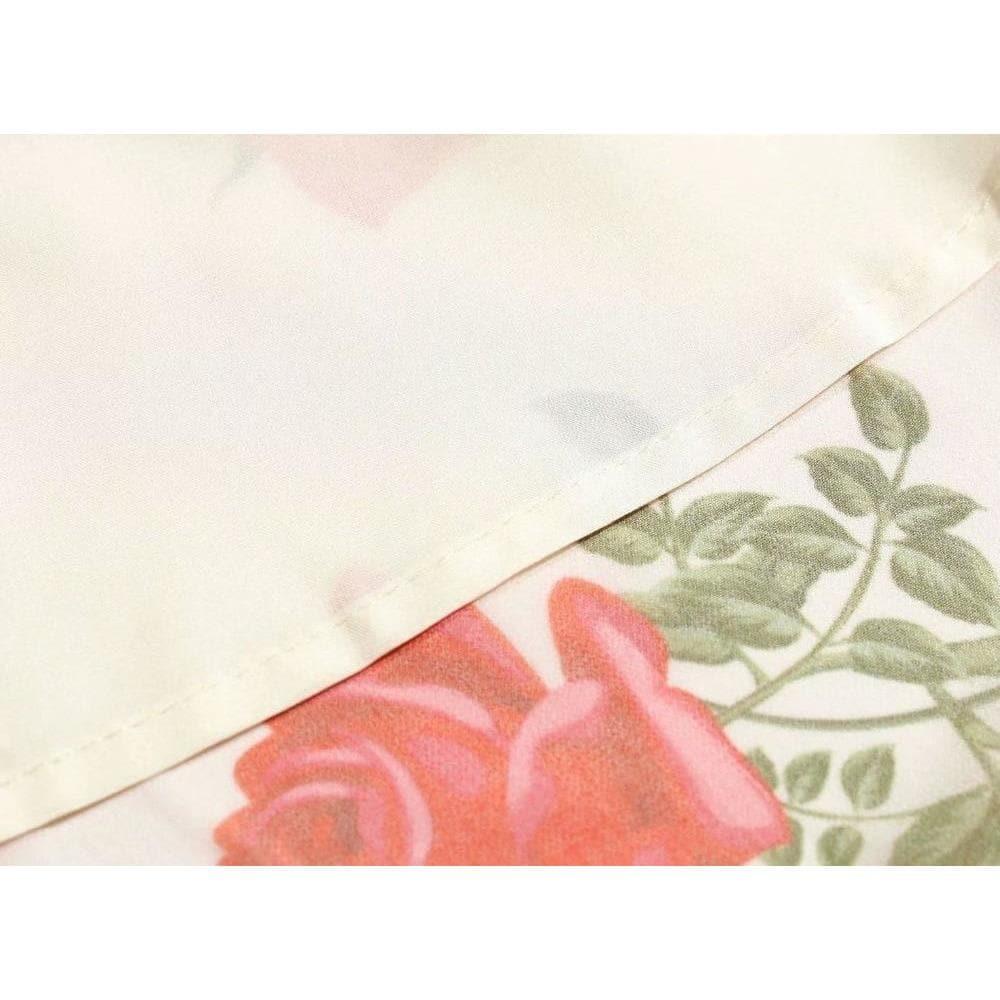 elastic floral print midi dress