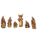 Set of 6 Gold Religious Nativity Scene Christmas Tabletop Figurines 9.5"