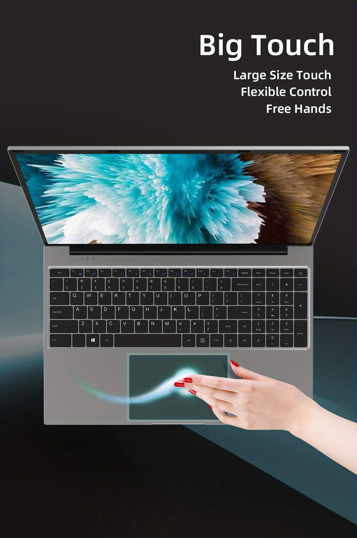 Jumper Laptop 16 Inch FHD Display, Intel Celeron Quad Core CPU, 4GB DDR4 128GB Storage, For Windows 11 Laptop Computer With Office 365 1-Year Subscription Included, 2 Stereo Speakers