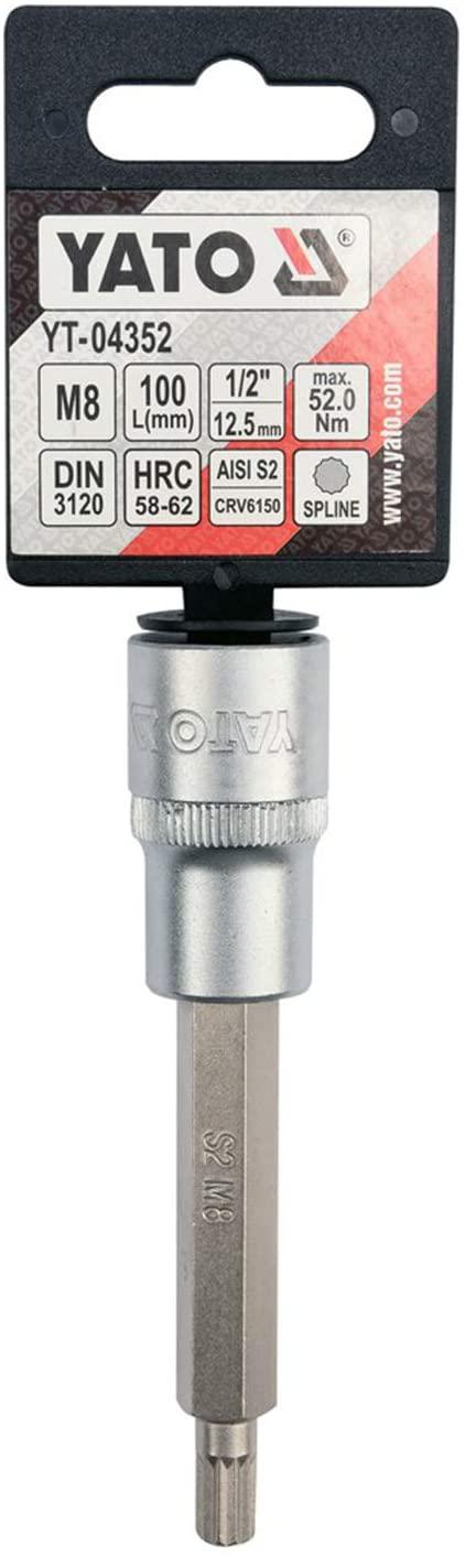 Yato Yt-04352 Socket Bit |Hand Tools|Socket Bit|Hexagonal Socket|Wrench Socket|Industrial Tools|Professional Tools|Mechanical Tools|Automobile Tools