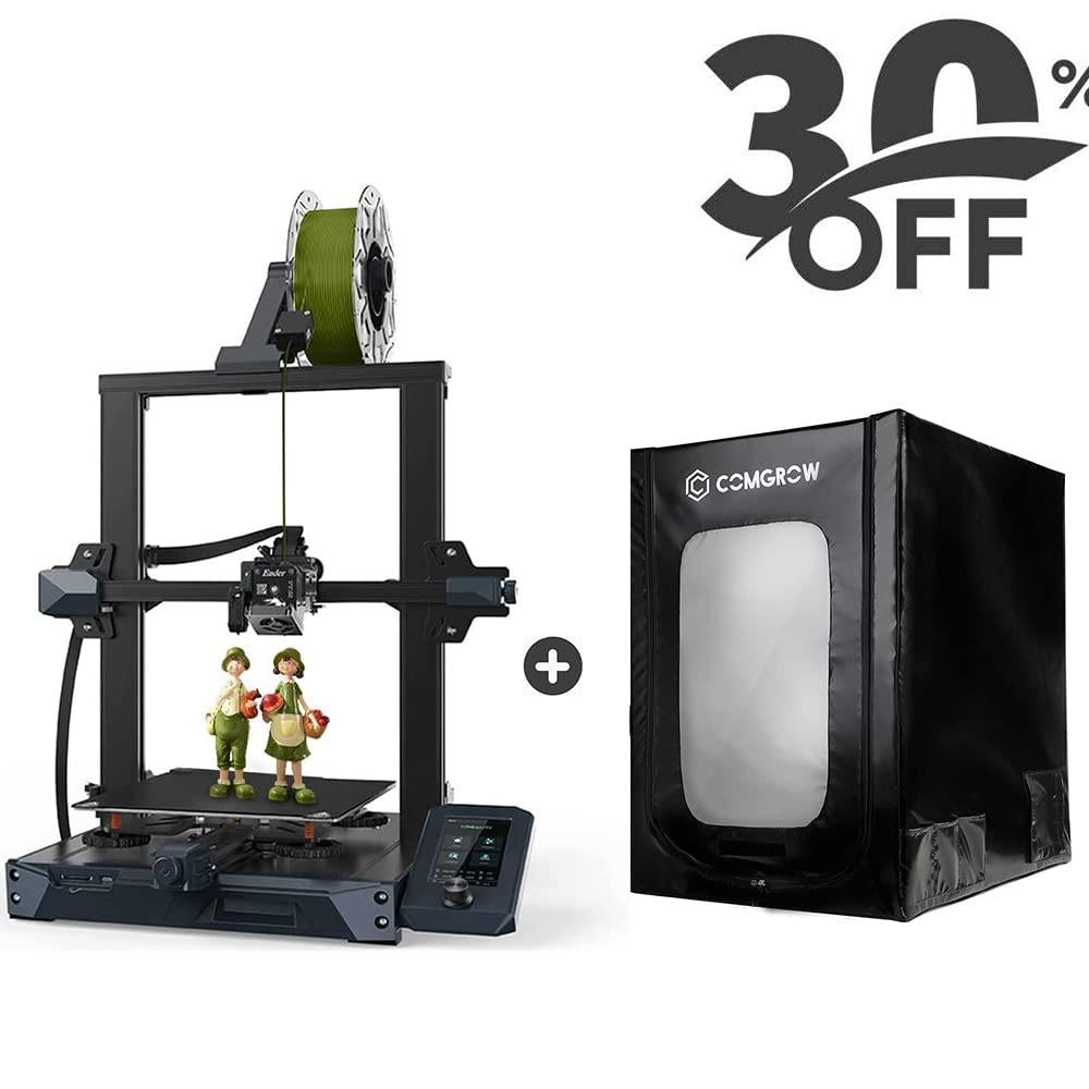 Official Creality Ender 3 S1 Bundle with Comgrow 3D Printer Enclosure Fireproof and Dustproof Tent