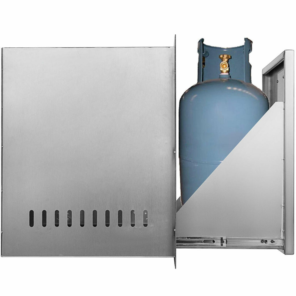 BBQ Island Slide Out Trash Propane StoraDrawer  Steel 16"x22"