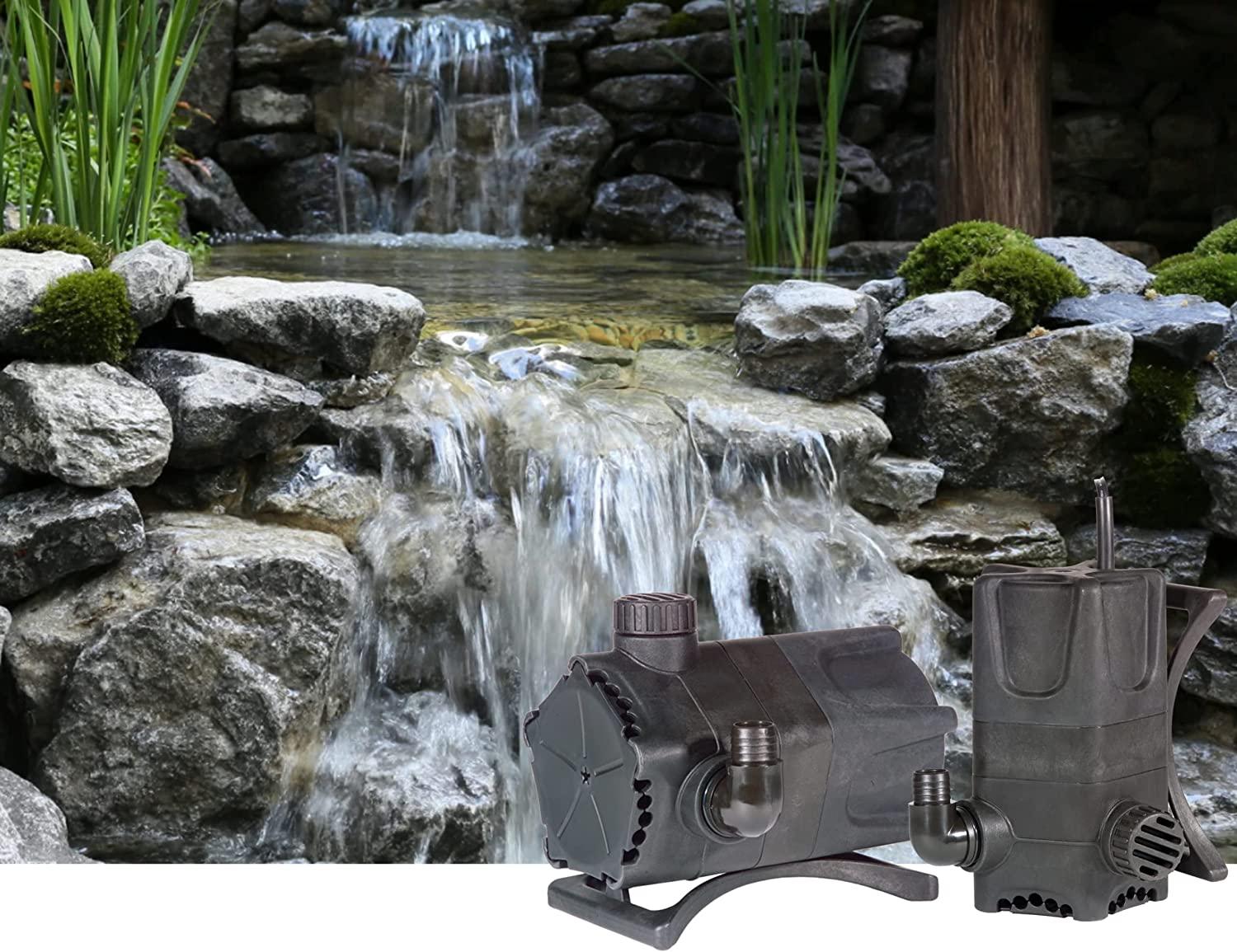 Little Giant 566407 WGP-95-PW Dual DischarDirect Drive Submersible Waterfall and Pond Pump, 700 Watts, 4,280 GPH
