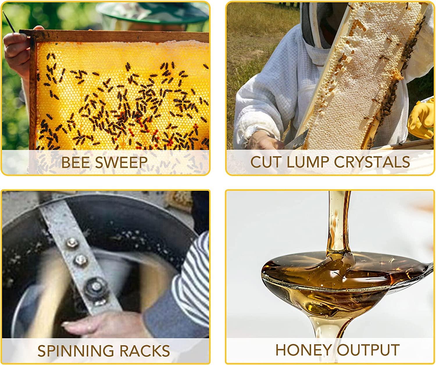 LETRA Electric Honey Extractor Separator,  Steel Honeycomb Spinner, Honeycomb Bee Frame Spinner Beekeeping Extraction Apiary CentrifuEquipment