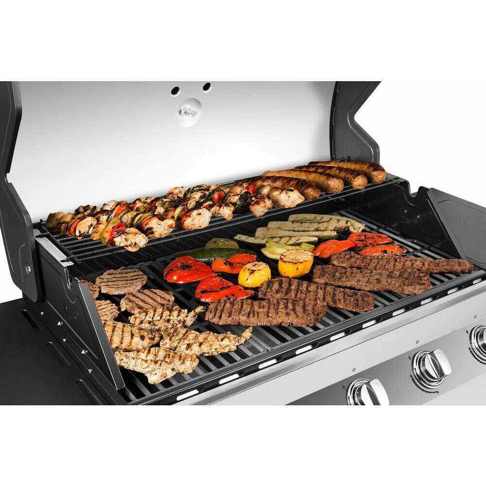 Natural Gas Grill - Side Burner Premier 5-Burner  Steel