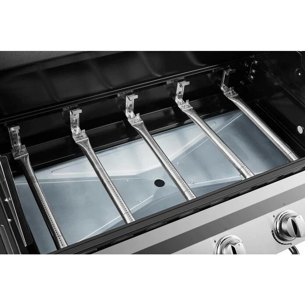 Natural Gas Grill - Side Burner Premier 5-Burner  Steel