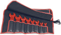 KNIPEX Tools - 8 Piece Open End Wrench Set, Metric, 1000V Insulated (989913S5)