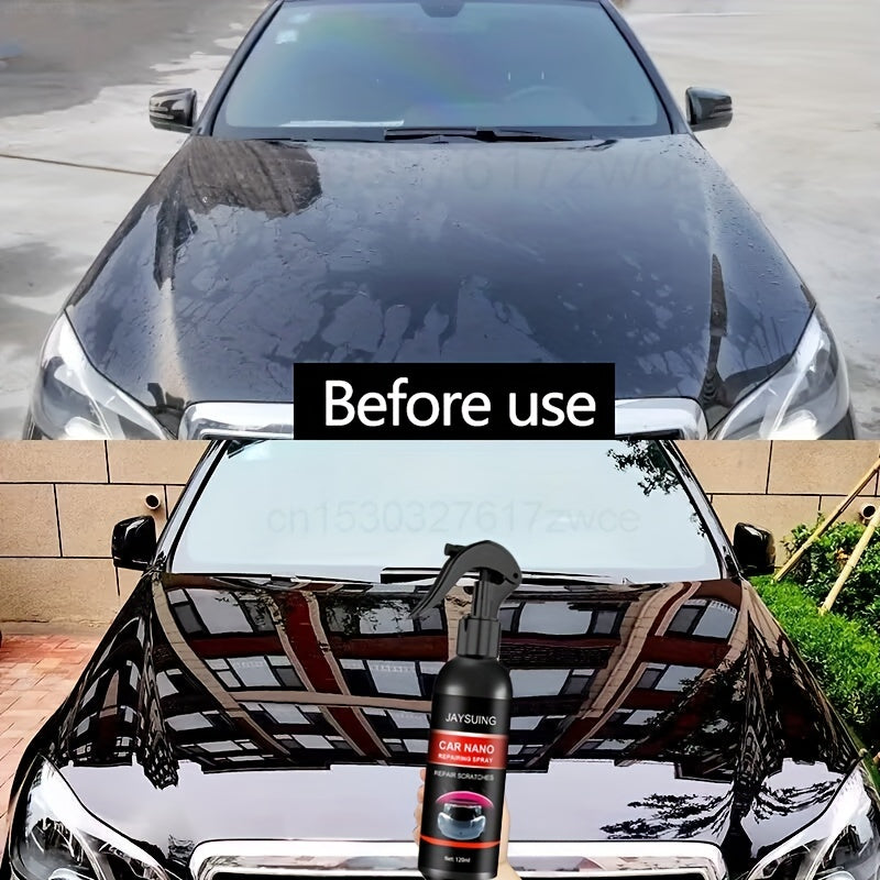 Car Nano Repairing Spray: Instantly Remove Scratches &amp; Restore Shine With Crystal Plating Polish!