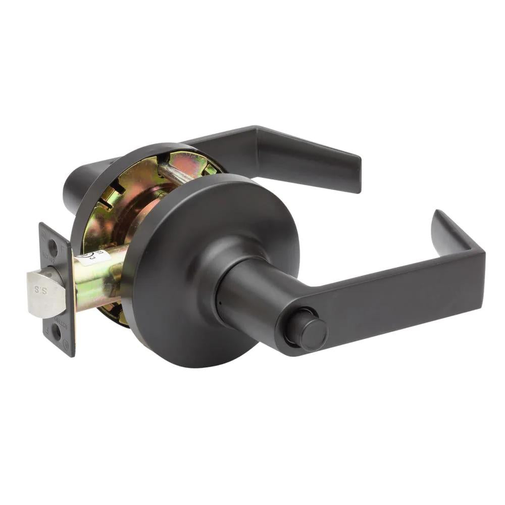 Grade 1 WFL Dark Bronze Cylindrical Privacy Bed/Bath Door Lever