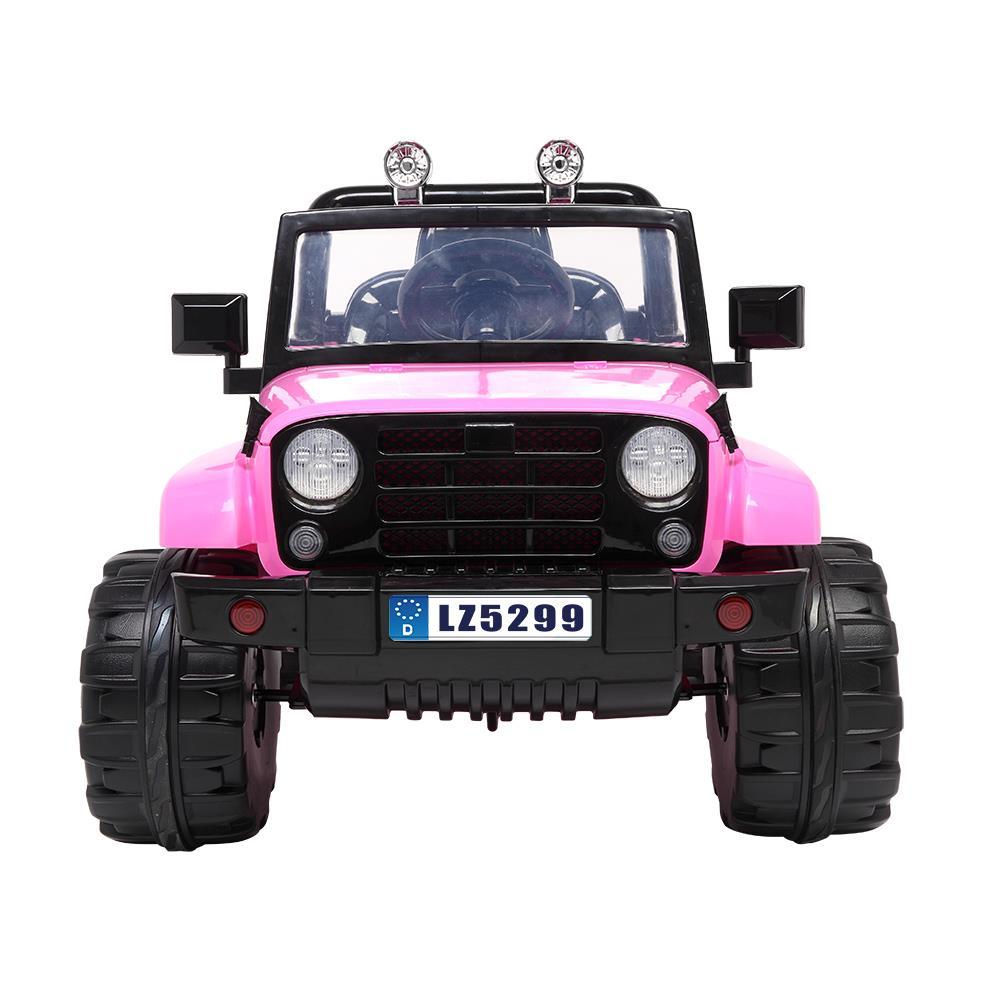 UBesGoo Ride-On Car Electric Car with 12V 7AH Battery Children Car Small Jeep Dual Drive and 2.4G Remote Control Pink