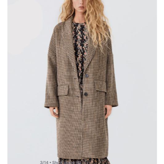 turn-down collar spring coat
