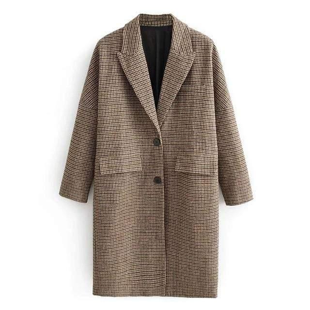 turn-down collar spring coat