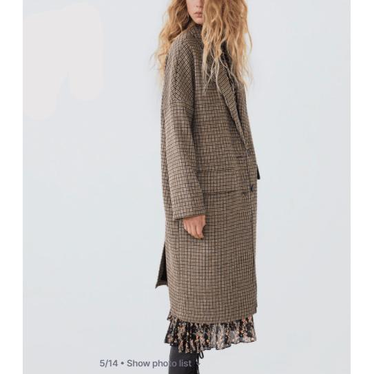 turn-down collar spring coat