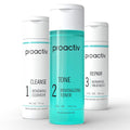 Proactiv 3 Step Acne Treatment - Benzoyl Peroxide Face Wash, Repairing Acne Spot Treatment for Face and Body, Exfoliating Toner - 90 Day Complete Acne Skin Care Kit
