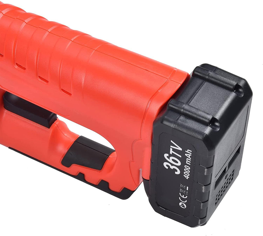 SALUTUY Lawn Trimmer, Grass Trimmer 4000mAh 12V Lithium Battery for Mowing Grass for Shrubs for Straw(100-240V, Transparency)