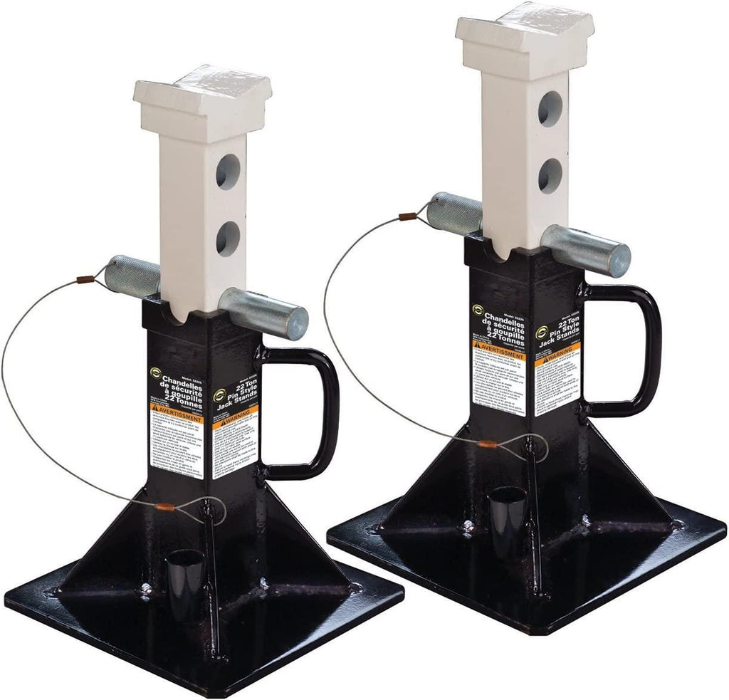Omega 32225B Black Heavy Duty Jack Stand - 22 Ton Capacity