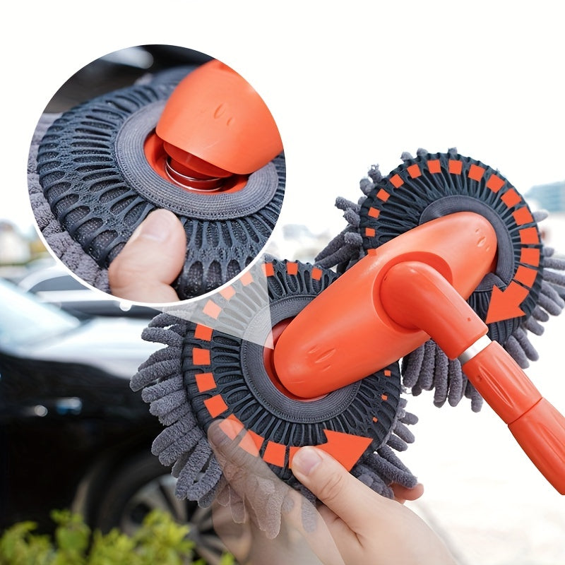 Ultimate Car Cleaning Kit: Microfiber Brush Mop, Mitt, Spon&amp; More - Get A Spotless Shine Every Time!
