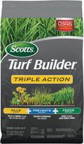 Scotts Turf Builder Triple Action - Combination Weed Control, Weed Preventer, and Fertilizer, 50 lbs., 10,000 sq. ft.