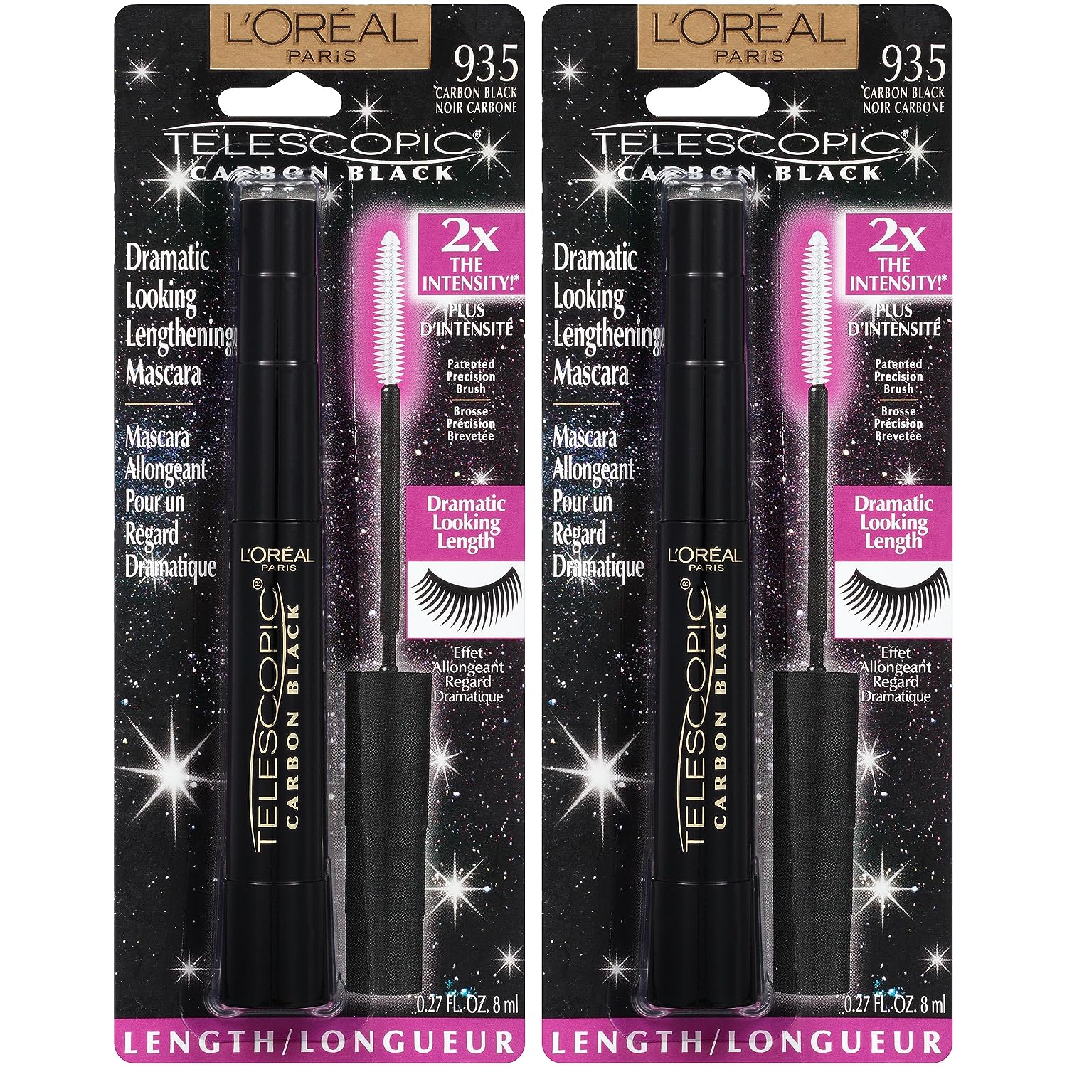 Telescopic Mascara Carbon Black 2 Pack
