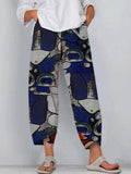Printed Elastic Waist Pants