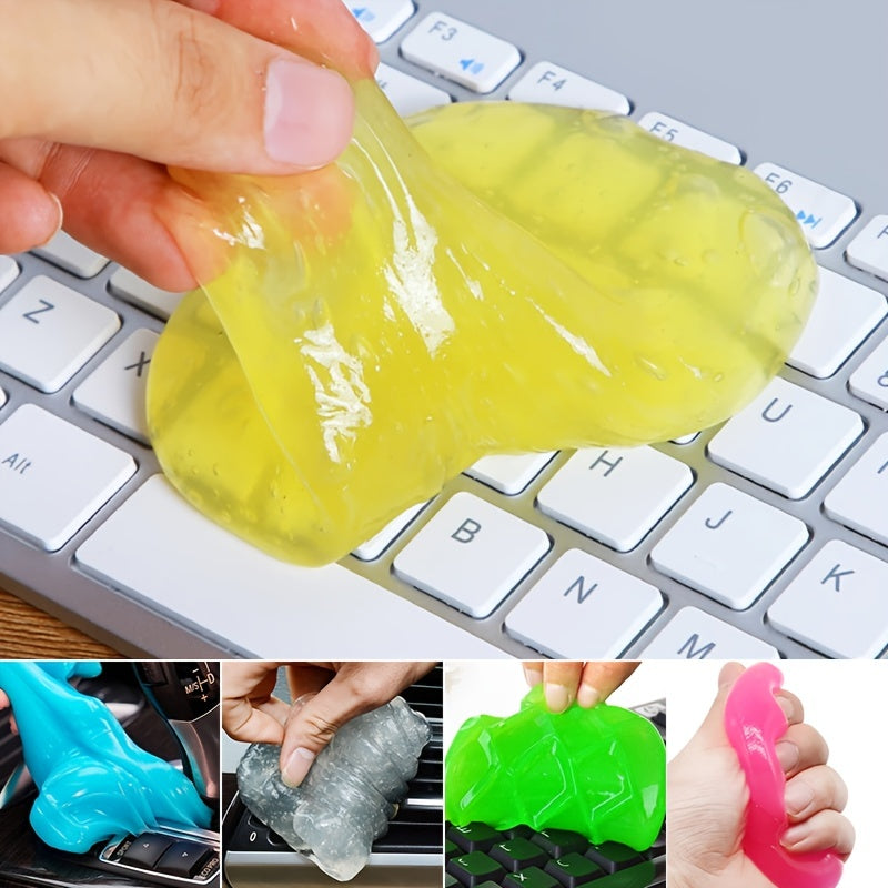 1pc 80g Multi-Functional Cleaning Gel, Car Auto Cleaner, Dust Cleaner, Vent Interior Detail Removal, Keyboard Computer Laptop Cleaning
