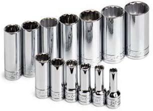 SK Hand Tools 4453 Socket Set 3/8in. Drive 13pc Sae Deep 12 Point