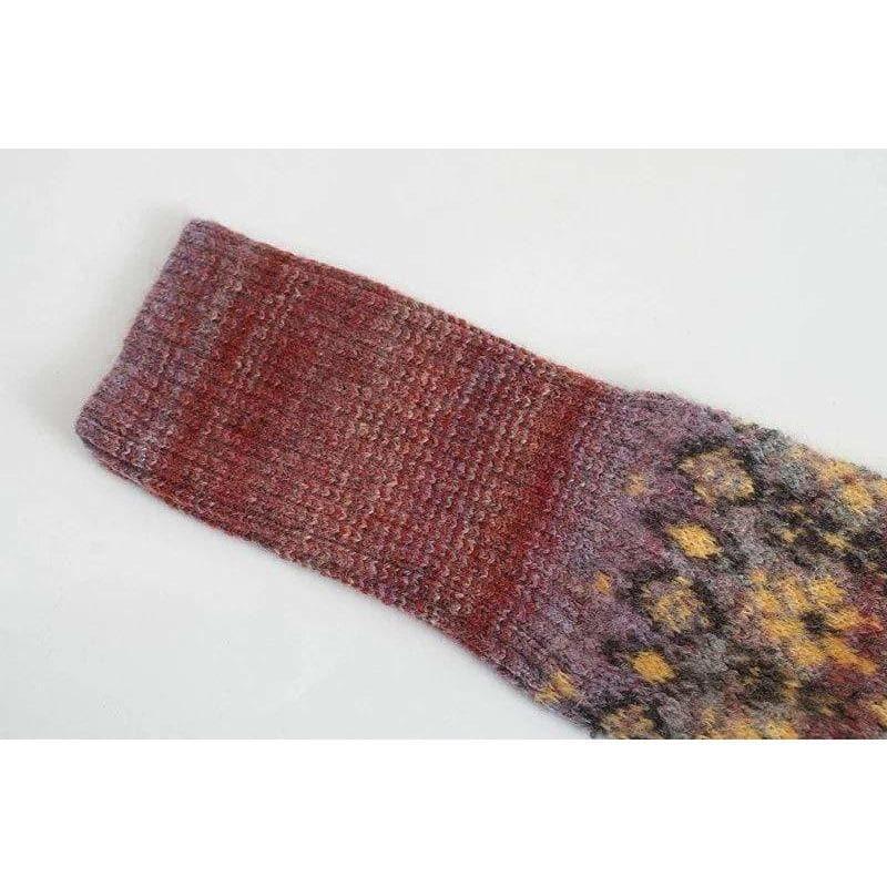 jacquard cropped knitted sweater