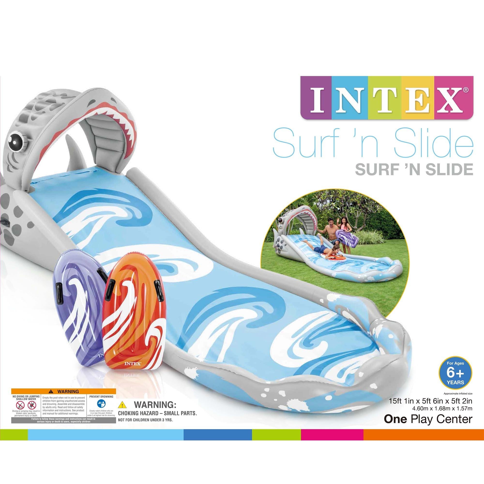 Surf 'N Slide Inflatable Kids Backyard Water Slide w/ Surf Riders (6 Pack)