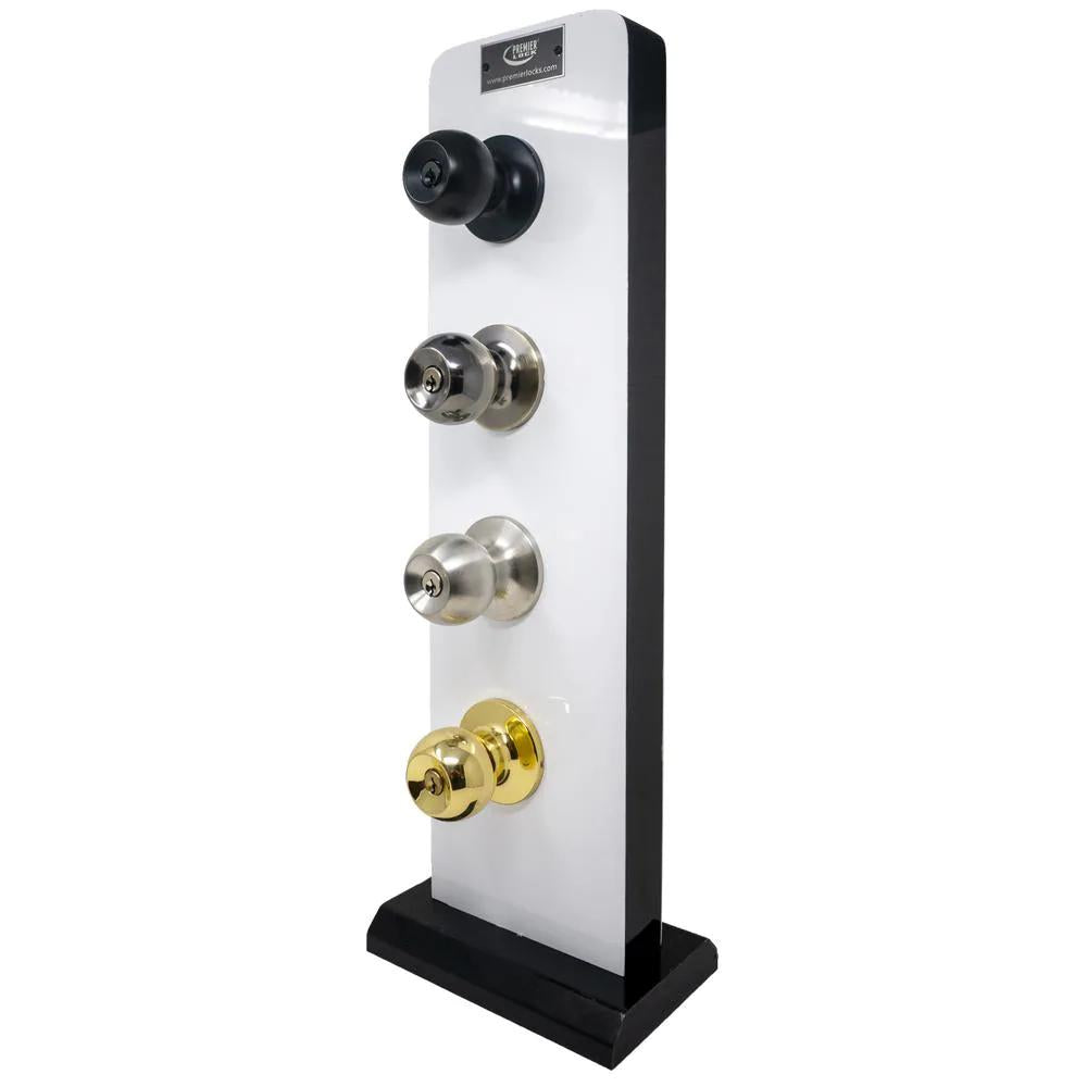 Steel Entry Door Knob Combo Lock Set with Deadbolt and Total 24 Keys, Keyed Alike (4-Pack)