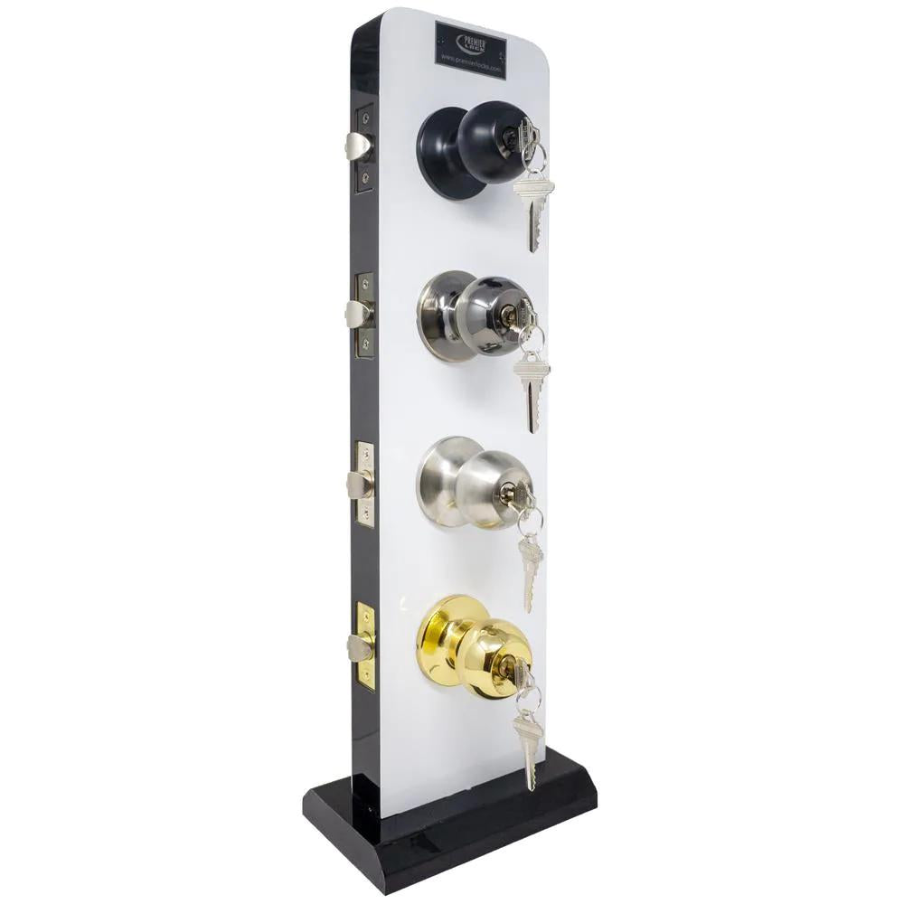 Steel Entry Door Knob Combo Lock Set with Deadbolt and Total 24 Keys, Keyed Alike (4-Pack)
