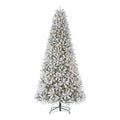 9 ft Starry Light Flocked Christmas Tree