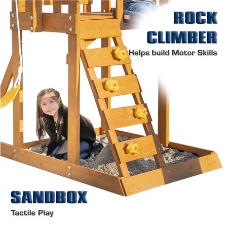 Sportspower North Wooden Swing Set