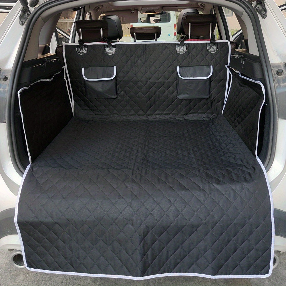 1pc Car Trunk Mat, With StoraBag, Bottom Drop Plastic Non-slip Pet Trunk Mat, Non-slip Mat, Dirty Resistant Trunk Mat