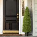 National Tree 60" Tall Artificial Green BoxTopiary Tree with Round Pot