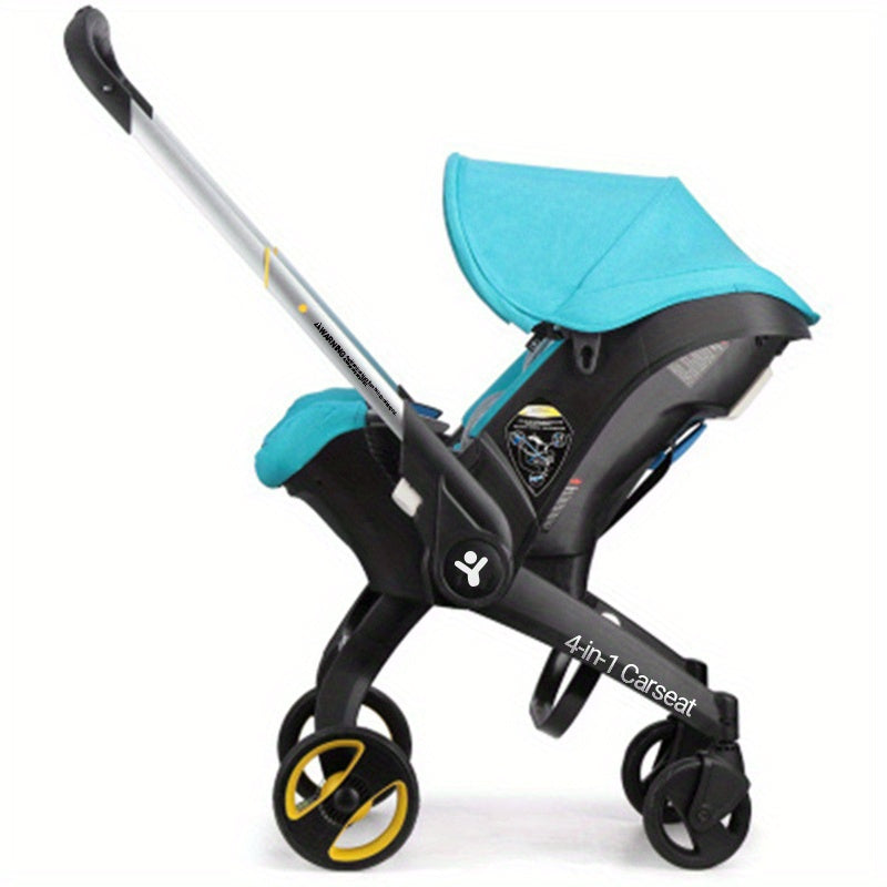 Effortless Baby Strolling, 4-in-1 Foldable Stroller For Use In Shopping Malls, Supermarkets, And Outdoors,  Thanksgiving, Christmas, Year Gift