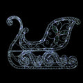 40" Clear LED Lighted Christmas Sleigh Outdoor Decor