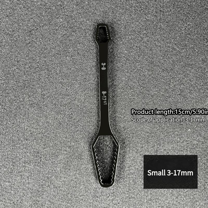 1pc 3-24mm Multi-functional Double Head Wrench Household Tools Universal Self-tightening Adjustable Special-shaped Wrench Portable Hand Tools