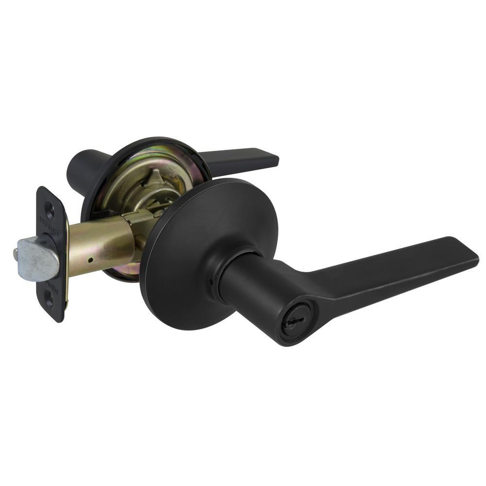Freedom Matte Black Keyed Entry Door Lever