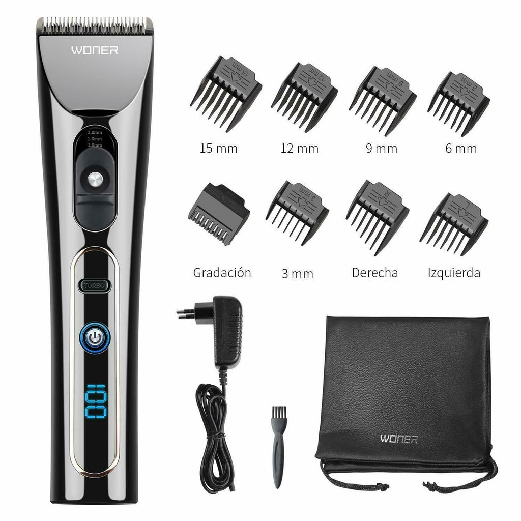 Woner Hc-817b Machine Hair Clippers Professional Mens Turbo 2 Speed LED