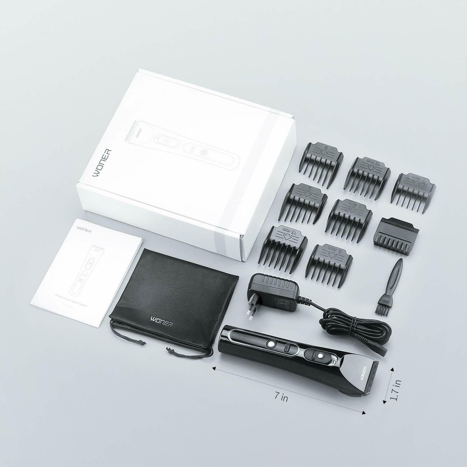Woner Hc-817b Machine Hair Clippers Professional Mens Turbo 2 Speed LED
