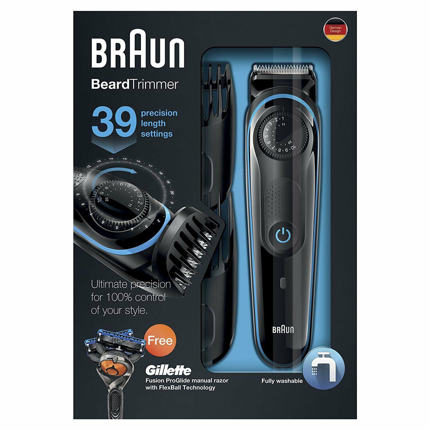 Braun Beard Trimmer BT3040 With Gillette Fusion Proglide