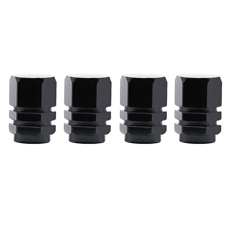 4/8pcs Aluminum Alloy Tire Valve Caps - Dustproof &amp; USA AIR Compatible - For Cars, Motorcycles &amp; Trucks