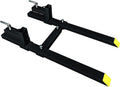 Sulythw Clamp On Pallet Forks, 58.86" Total Length 2000lbs with Adjustable Stabilizer Bar 18” to 34” W Heavy Duty Pallet Forks for Tractor Loader Bucket or Skid Steer Kubota Tractor
