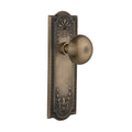 Meadows Plate 2-3/8 in. Backset Antique Brass Privacy Bed/Bath York Door Knob