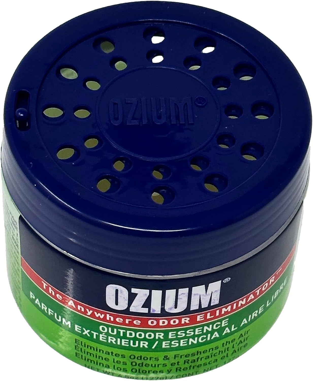 Ozium Air Sanitizer 4.5 oz Gel: Odor Eliminator for Strong Odor, Car Air Freshener (Outdoor Essence, 2 Packs)