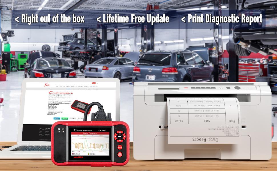 2023 Newest OBD2 Scanner CRP123 Elite: Diagnose Engine/ABS/SRS/Transmission &amp; Read SRS Airbag Codes - Lifetime Updates!